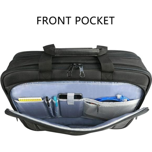 KROSER Laptop Bag XXL Laptop Briefcase18'' Laptop Water-Repellent for Men-Black - Picture 6 of 7